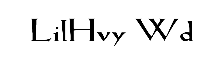 LilHvy Wd  フリーフォントのダウンロード