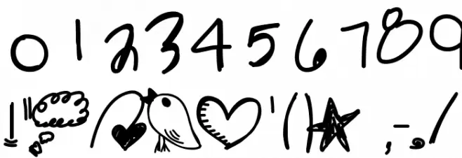 LilMissBaby Font OTHER CHARS