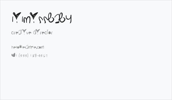 LilMissBaby Business Card