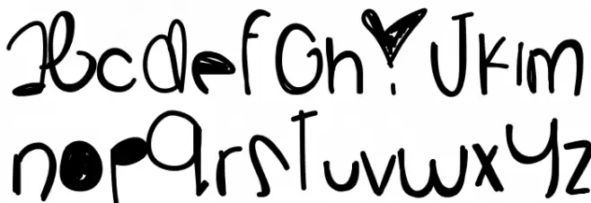 LilMissBaby Font LOWERCASE