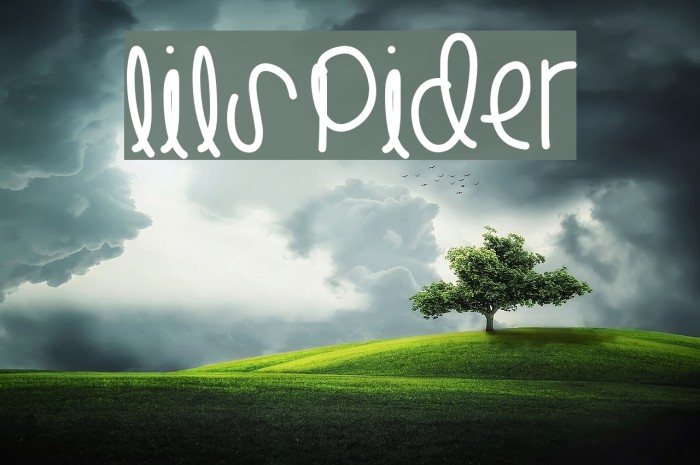 LilSpider Font examples