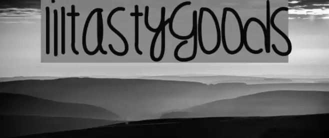 LilTastyGoods Font examples