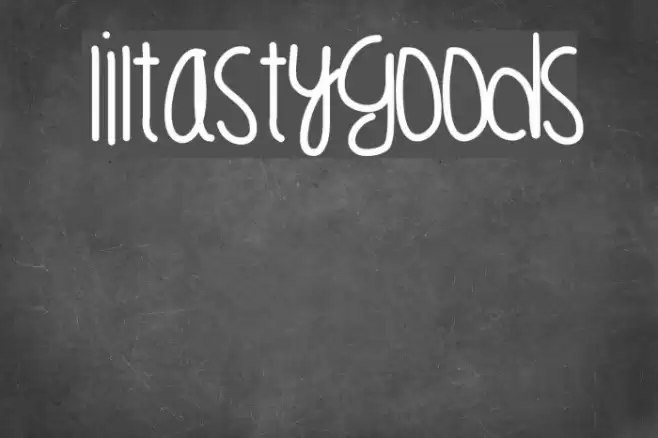 LilTastyGoods Font examples
