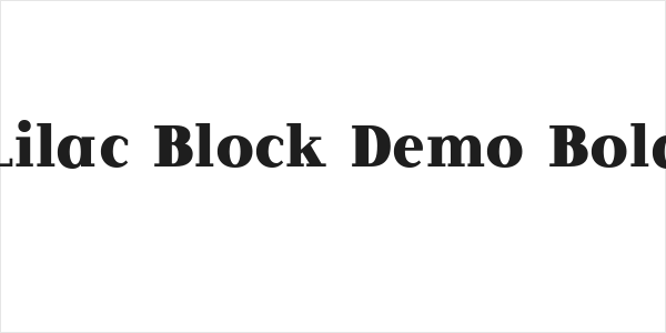 Lilac Block Demo Bold Logo