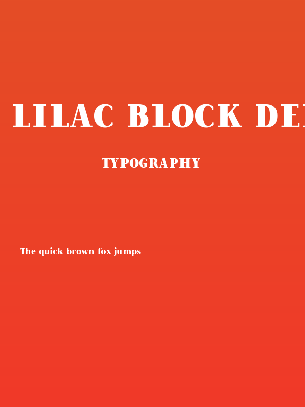 Lilac Block Demo Bold Poster