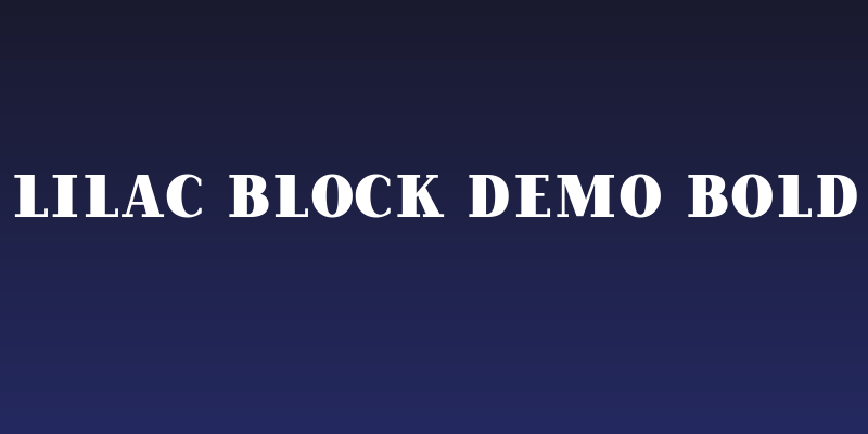 Lilac Block Demo Bold Social Header