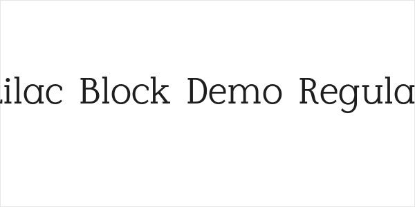 Lilac Block Demo Regular Logo