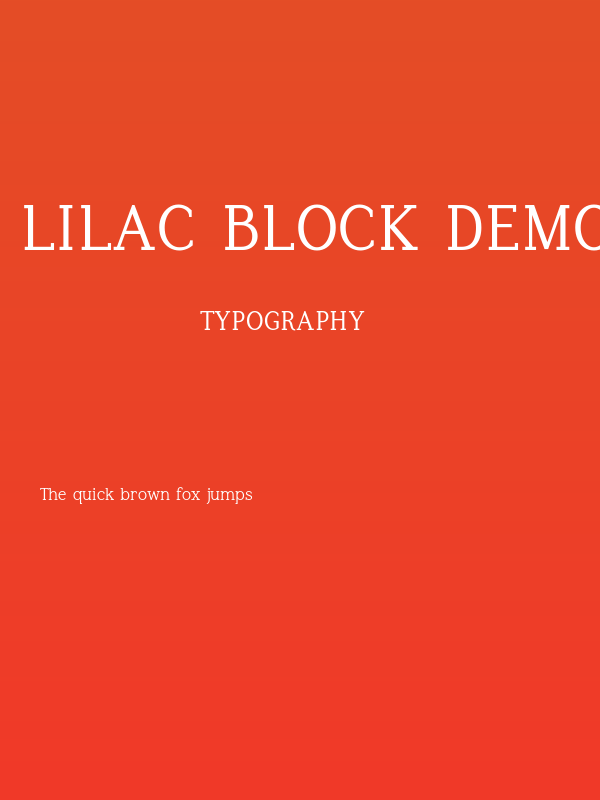 Lilac Block Demo Regular Poster