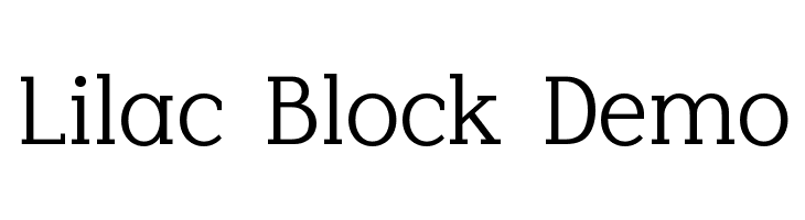 Lilac Block Demo  Fuentes Gratis Descargar