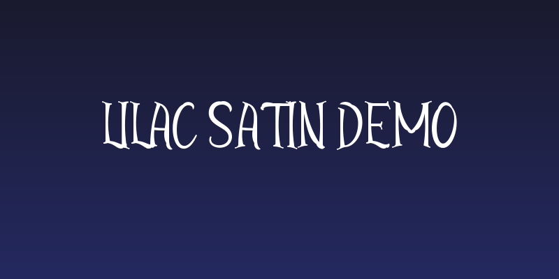 Lilac Satin Demo Social Header