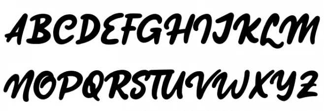 Lilac Smile Font UPPERCASE