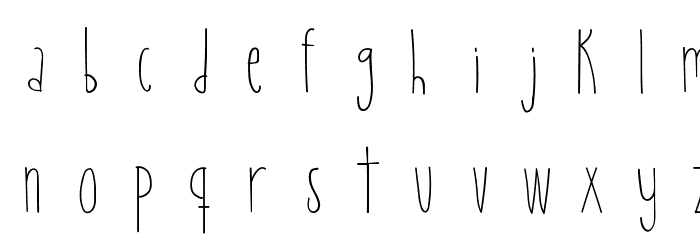 Lilac Font LOWERCASE