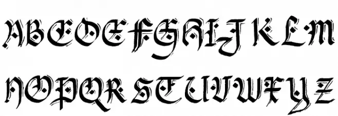 Lilian Scheaffer Gothic Adorned Schriftart Groß