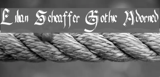 Lilian Scheaffer Gothic Adorned Font examples