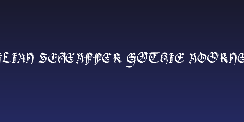 Lilian Scheaffer Gothic Adorned Social Header