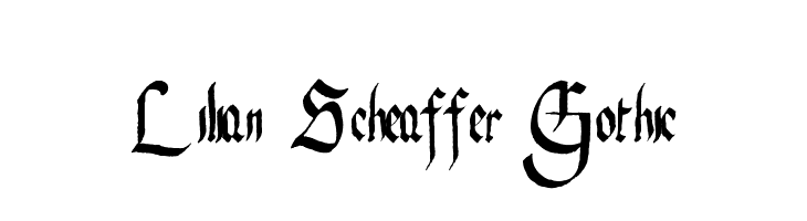 Lilian Scheaffer Gothic  フリーフォントのダウンロード