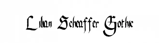 Lilian Scheaffer Gothic  Fuentes Gratis Descargar