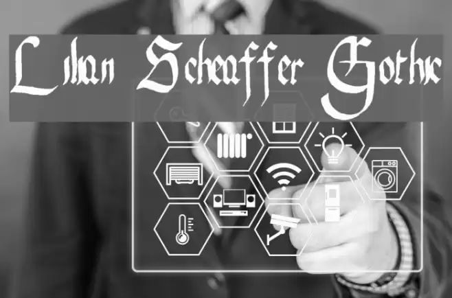 Lilian Scheaffer Gothic Font examples