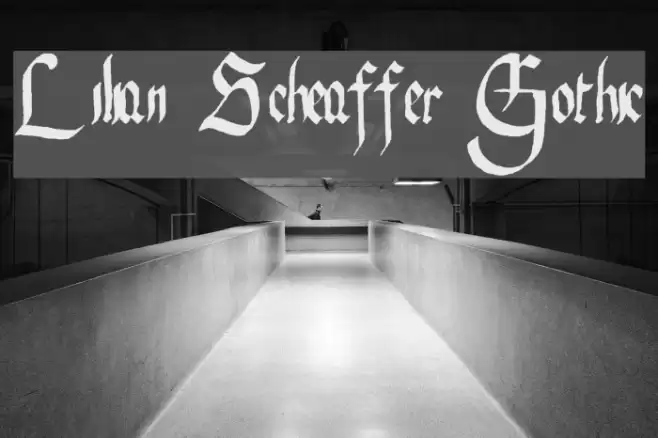 Lilian Scheaffer Gothic Font examples