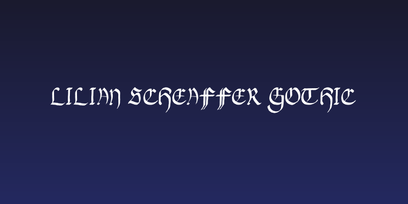 Lilian Scheaffer Gothic Social Header