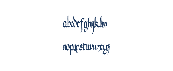 Lilian Scheaffer Gothic Lowercase