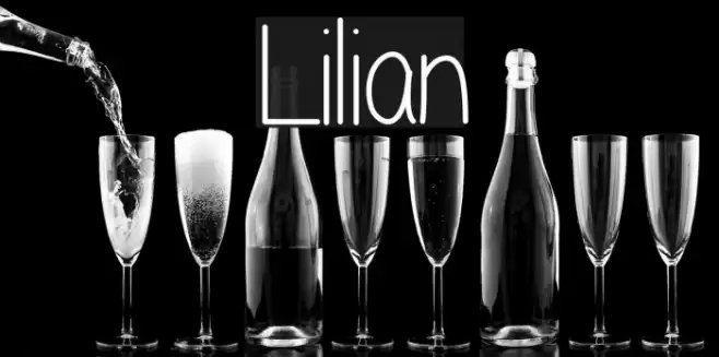 Lilian Font examples