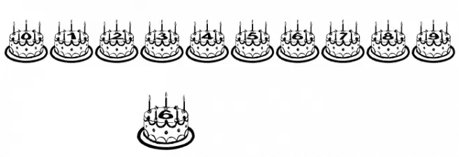 Lilians Geburtstag Font OTHER CHARS