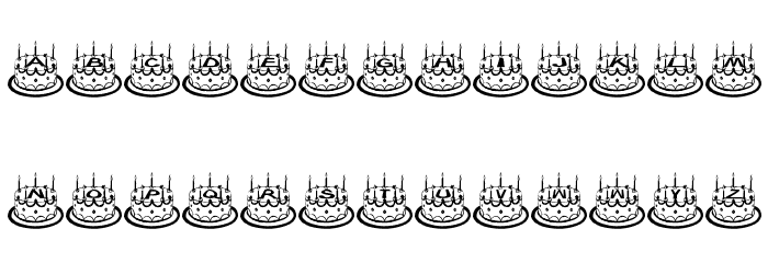 Lilians Geburtstag Font LOWERCASE