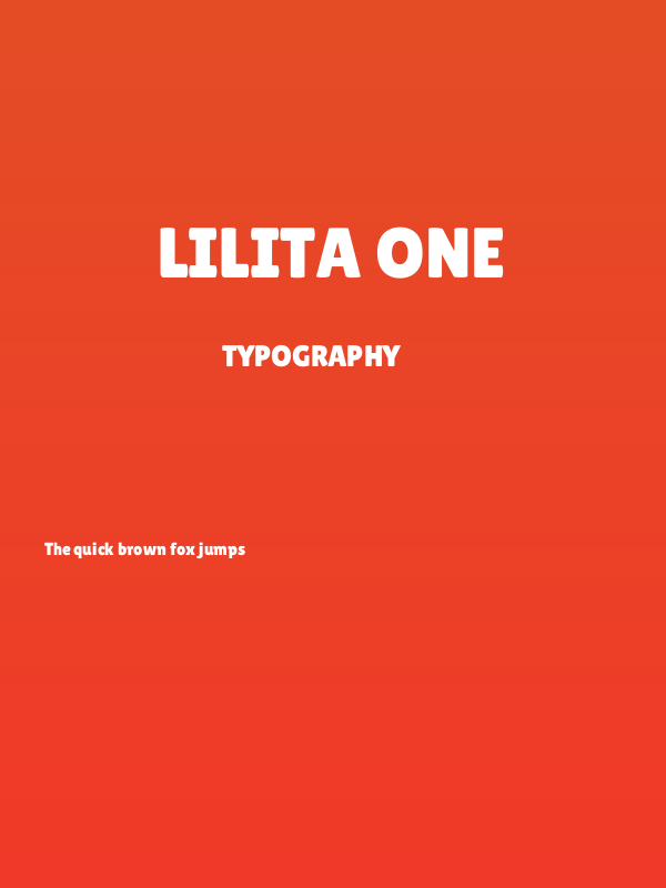 Lilita One Poster