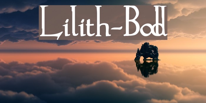 Lilith-Bold Fonte examples