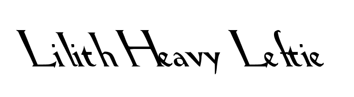 Lilith Heavy Leftie  フリーフォントのダウンロード