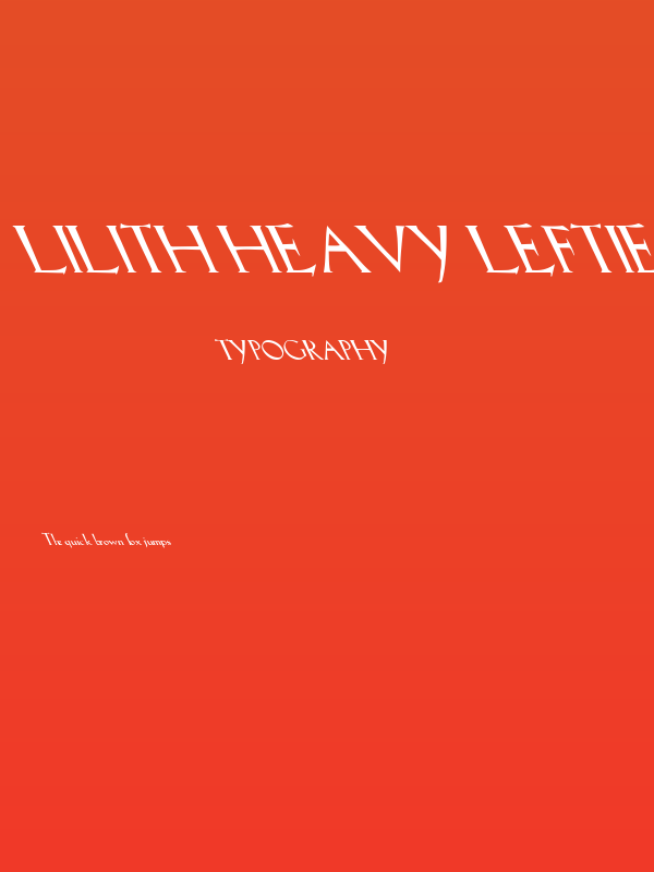 Lilith Heavy Leftie Poster