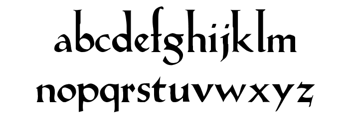 Lilith-Heavy Font LOWERCASE