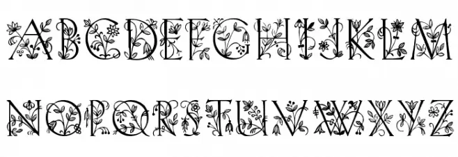 Lilith Plain フォント 大文字