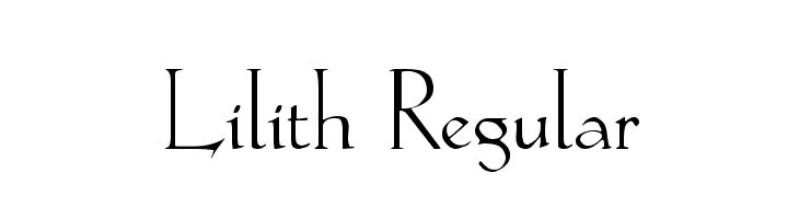 Lilith Regular  Fuentes Gratis Descargar