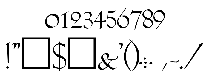 Lilith Regular Font Alte caractere