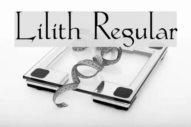 Lilith Regular Font examples