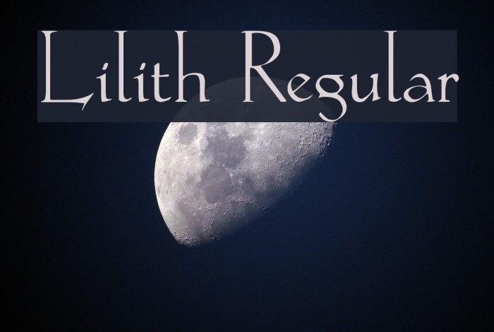 Lilith Regular Font examples