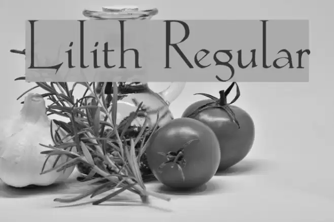 Lilith Regular Font examples