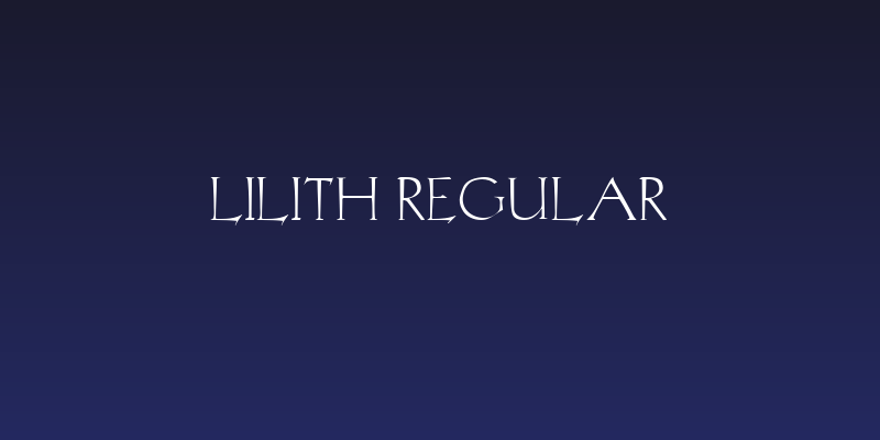 Lilith Regular Social Header
