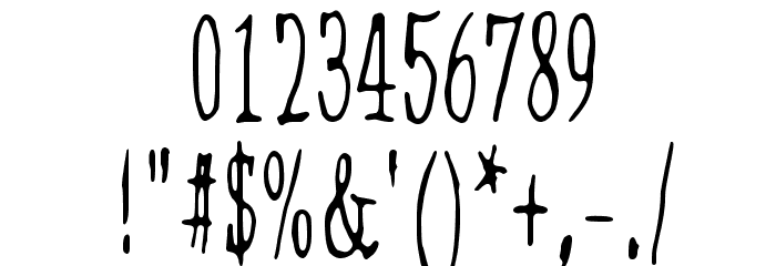Lilith X Font OTHER CHARS