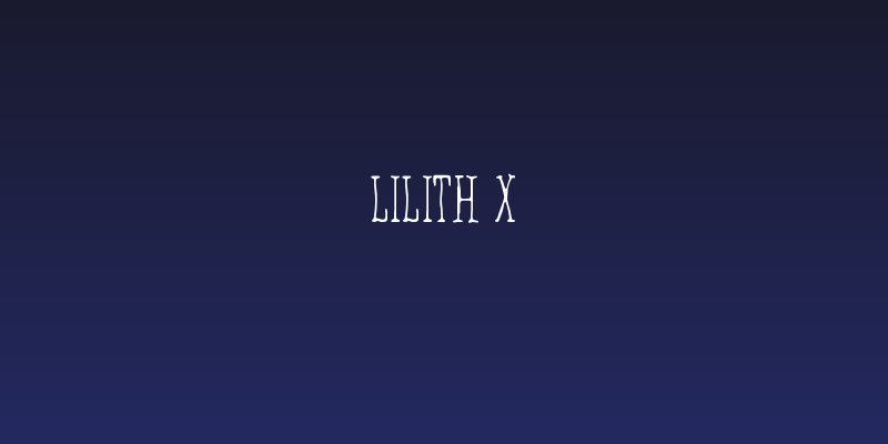 Lilith X Social Header