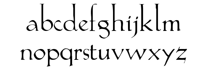 Lilith Font LOWERCASE