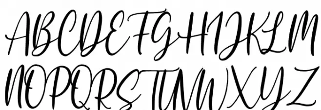 Lilium Star Schriftart Groß