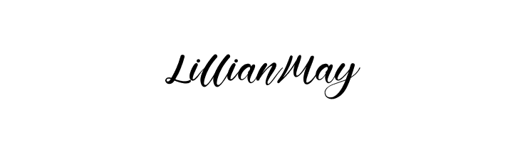LillianMay  baixar fontes gratis