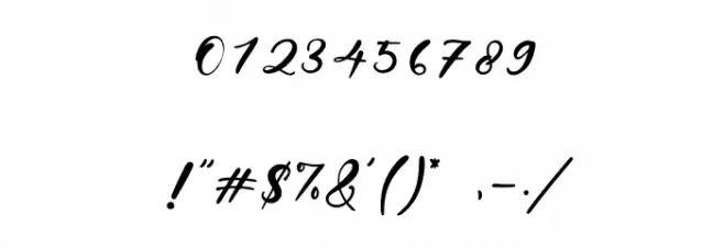 LillianMay Font OTHER CHARS