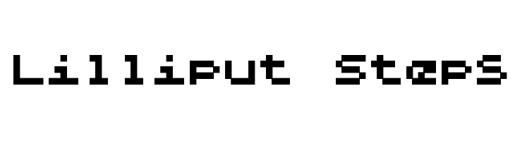 Lilliput Steps Шрифта