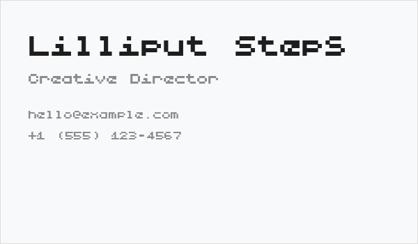 Lilliput Steps Business Card