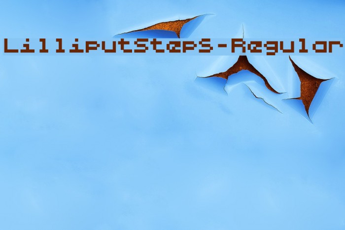 LilliputSteps-Regular Font examples