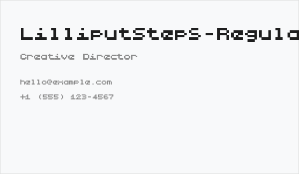 LilliputSteps-Regular Business Card